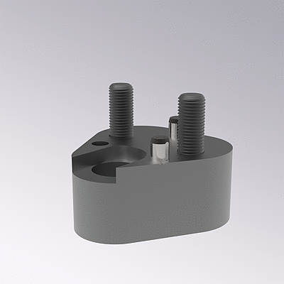 Triangle retainer, for punches ISO&nbsp;8020 without anti-rotation element