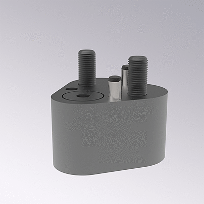 Triangle retainer for ball-lock punches, light duty