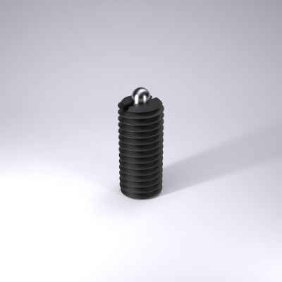 Yaylı çıkarıcı, yayla gerilmiş pim, slotlu, arttırılmış yay kuvvetli