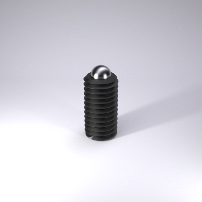 弹簧柱塞，带弹力负载球, 带有活塞环开口, 增强的弹力