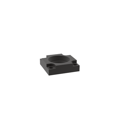 Clamping flange, square