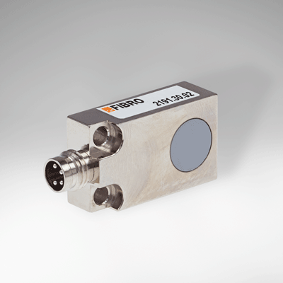 Eddy current sensor, anlogue, brass nickel-plated