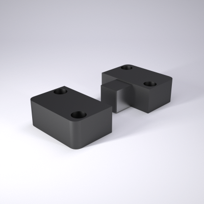 Rechteckführung, Stahl mit Rollen