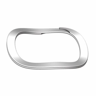 Wave-shaped retaining ring for shaft\n