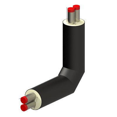 LOGSTOR Component NO2591 Elbow 90 Vertical Industrial Valves