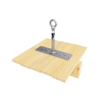 Anchor point (H=200 mm); stainless steel Base plate: 89 x 322 x 6 mm