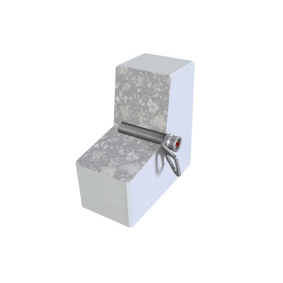 Removable anchor point; stainless steel, for fastening the load-bearing system in accordance with TRBS 2121-3 with WLL= 3 kN and MBL > 12 kN
