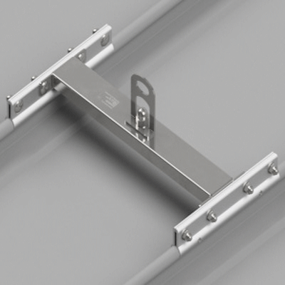 Clamping anchor point; stainless steel including rebate clamps (aluminium)