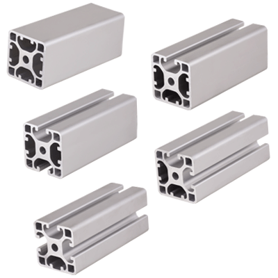 MAE 657.4 Construction profiles, i-modular system, with partially closed grooves, profile type light