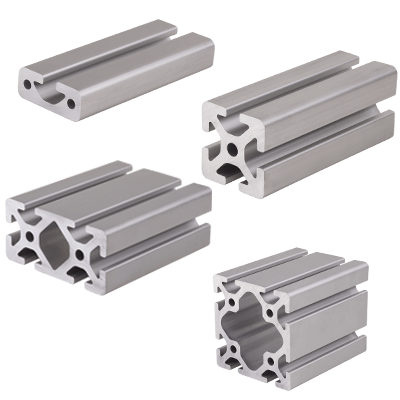 MAE 657.3 Construction profiles, i-modular system, with open grooves on all sides, heavy-duty profile type