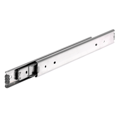Guida estraibile DS 0330, larghezza 19,1 mm, fino a 65 kg, acciaio inox, estrazione totale