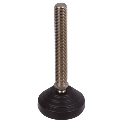 Pies articulados 344,5 de plástico con tornillo de acero inoxidable