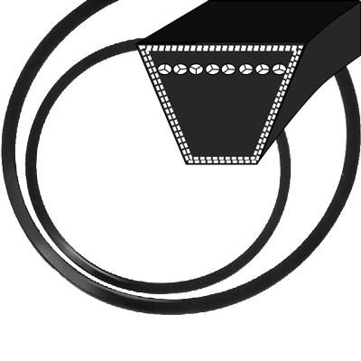 Correas trapezoidales sin fin normalizadas DIN 2215, perfil B (17), antiestáticas según ISO 1813