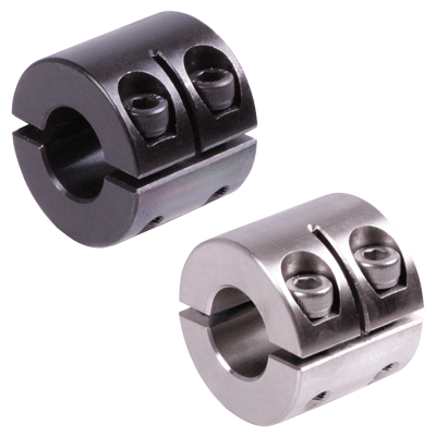 Bagues de serrage fendues - forme large, acier C45 bruni et acier inoxydable 1.4305 (V2A)