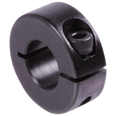 Shaft Collars, Clamp Collars Single-Split, Diameter 3mm - 100mm, Steel C45 black oxide finish