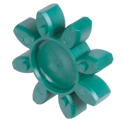 Spiders for Elastic Couplings, backlash-free type, 64° Shore D, Material Polyurethane, green