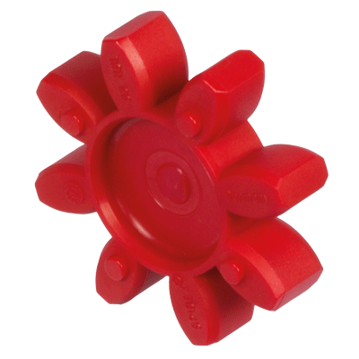 Spiders for Elastic Couplings, backlash-free type, 98° Shore A, Material Polyurethane, red