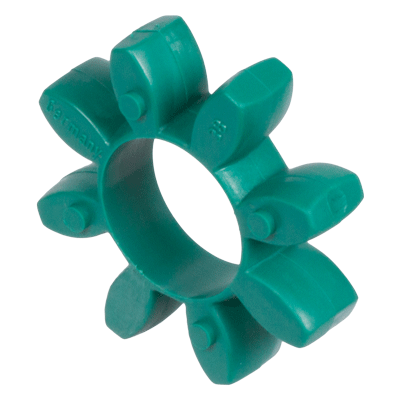 Element elastomerowy do złączek elastycznych, standardowy, 64° Shore D, materiał poliuretan, zielony