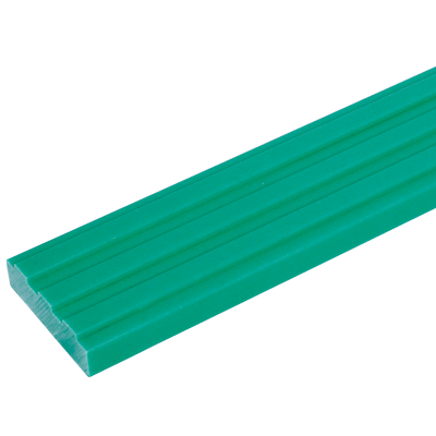 Guide di scorrimento in plastica per catene a rulli DIN ISO 606, per catena a tre rulli