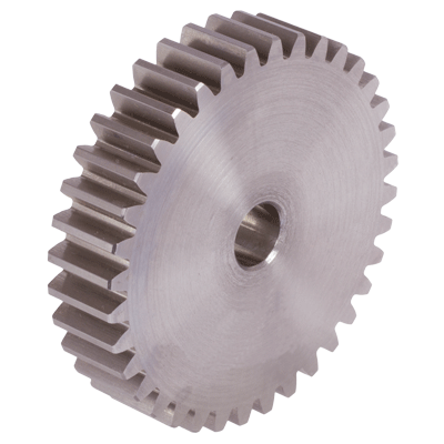 Ingranaggi cilindrici in materiale C45, senza mozzo, modulo 1, larghezza denti 10 mm