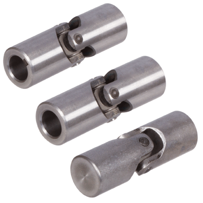 Cardan Joints KE according to the old Standard DIN 7551 similar to DIN 808, Material Steel, undrilled, drilled or drilled with keyway