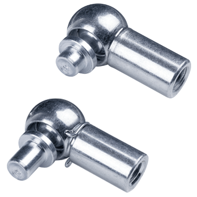 Angle Joints DIN 71802 with revit studs, Form B und BS, Steel zinc-plated