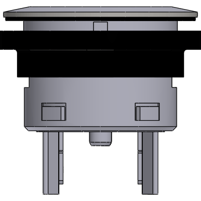 Push button, 1 NO contact, mounting hole Ø 22.3 mm, with flat plug connection