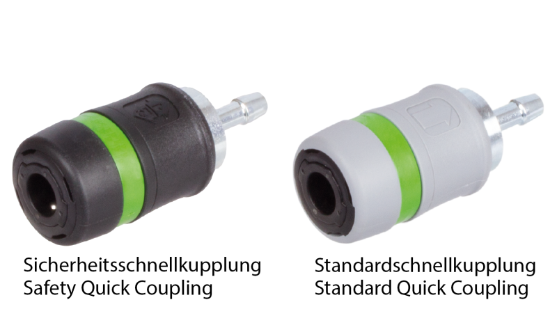 Standard Quick-Release Couplings with Hose Connection