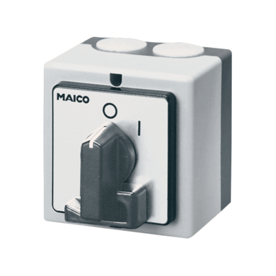 3-pole cam operated switch for single speed fans or for speed-controlled fans