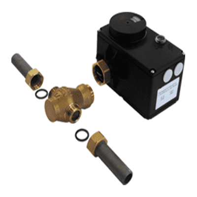 Control valve sets with auxiliary energy