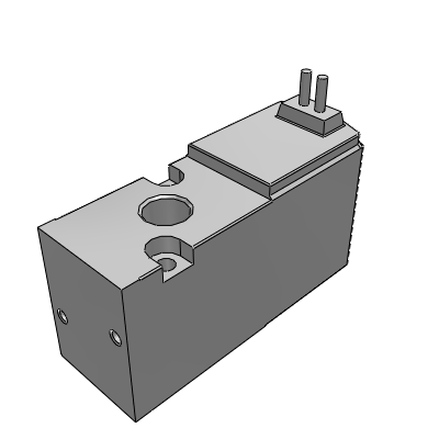 Direct acting 3-way solenoid valve