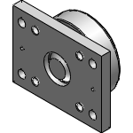 Combined Bearings, Oilamid insert with Flange plates