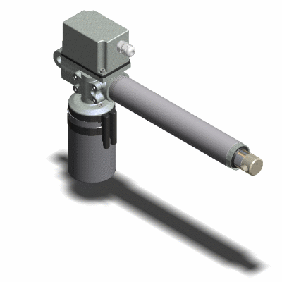 Ballscrew actuator with limit switches - DC motor