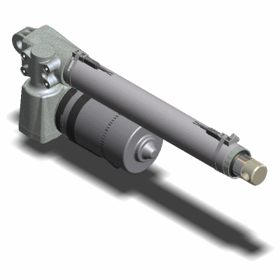 Actuator with magnetic limit switches - DC motor