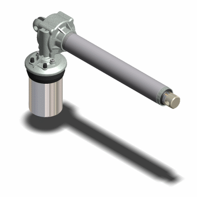 Actuador sin finales de carrera - Motor CC