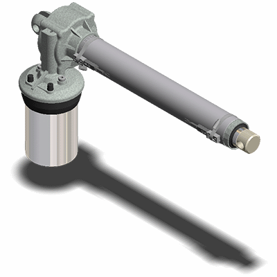 Actuator with magnetic limit switches - DC motor