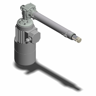 Ballscrew actuator with magnetic limit switches - AC motor