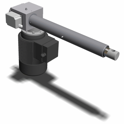Ballscrew actuator wit limit switches