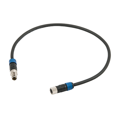 M8 SHIELDED ADAPTER CABLE FOR CONNECTION TO THE EB 80 ANALOGUE INPUTS MODULE