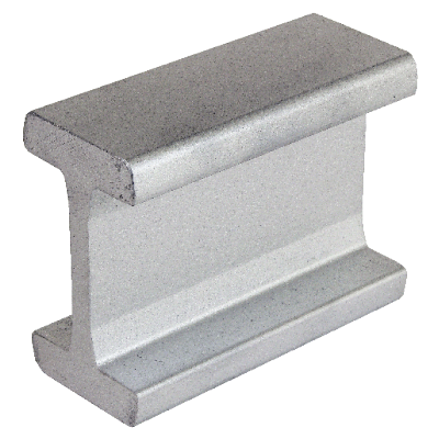 Rail en I pour galets combiné