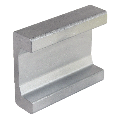 Rail en U pour galet combiné