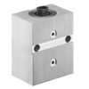 Blockzylinder doppeltwirkend Aluminiumgehäuse, mit O-Ring-Anschluss seitlich