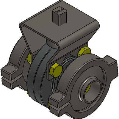 Micromazza S160_1_UNIO_CLAMP_NIPLE_CURTO Industrial Valves