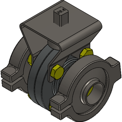 Micromazza S160_1_UNIO_CLAMP_NIPLE_CURTO Industrial Valves