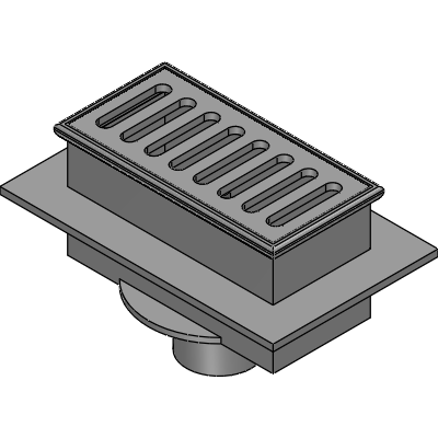 Mifab 8 x 4 x 4 DEEP FLOOR SINK WITH FLANGE Industrial Valves