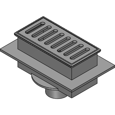 Mifab 8 x 4 x 4 DEEP FLOOR SINK WITH FLANGE Industrial Valves