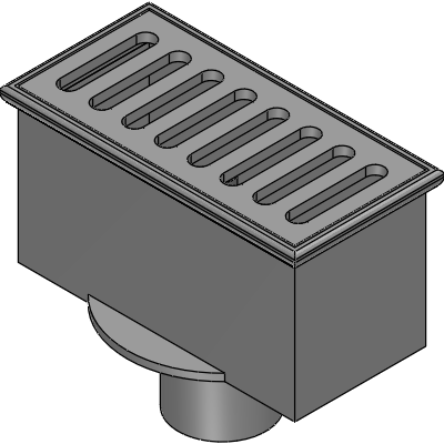 Mifab 8 x 4 x 4 DEEP FLOOR SINK WITH FLANGE Industrial Valves