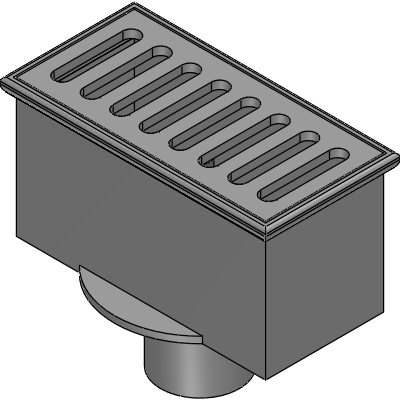Mifab 8 x 4 x 4 DEEP FLOOR SINK WITH FLANGE Industrial Valves