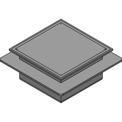 Mifab 12 x 12 x 6 DEEP FLOOR SINK WITH FLANGE Industrial Valves