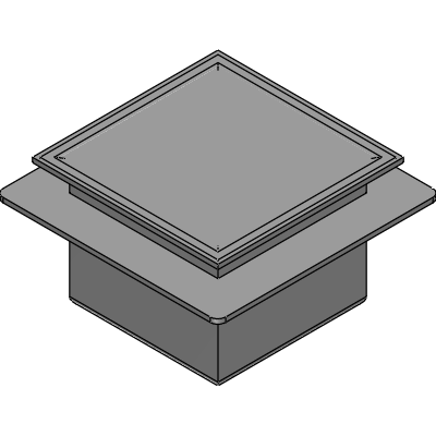 Mifab 12x 12 x 8 DEEP FLOOR SINK WITH FLANGE Industrial Valves